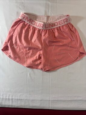 Under Armour Coral Pink Women's Athletic Shorts